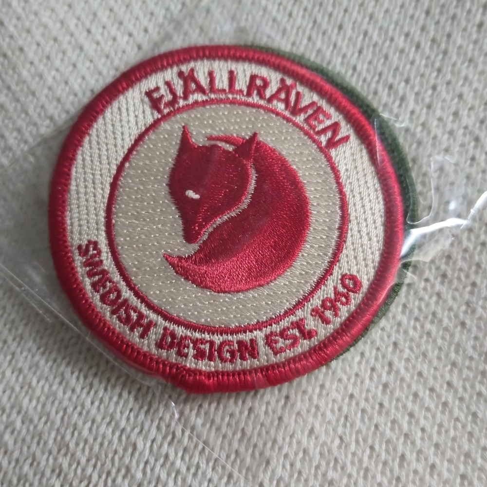 Fjallraven Red and Cream Patch